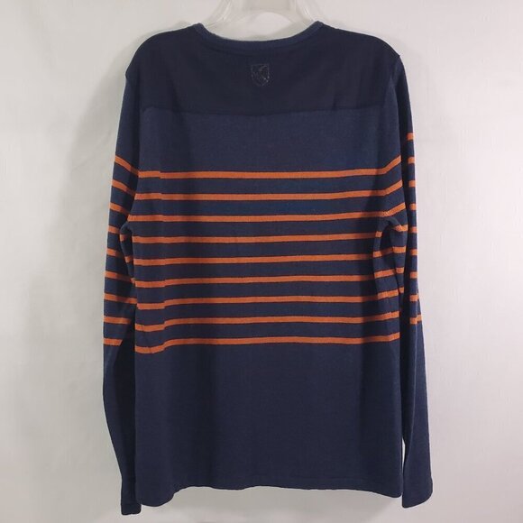 Buffalo David Bitton Men's V-Neck Dark Blue Pullover Sweater - Size XL - Picture 6 of 11